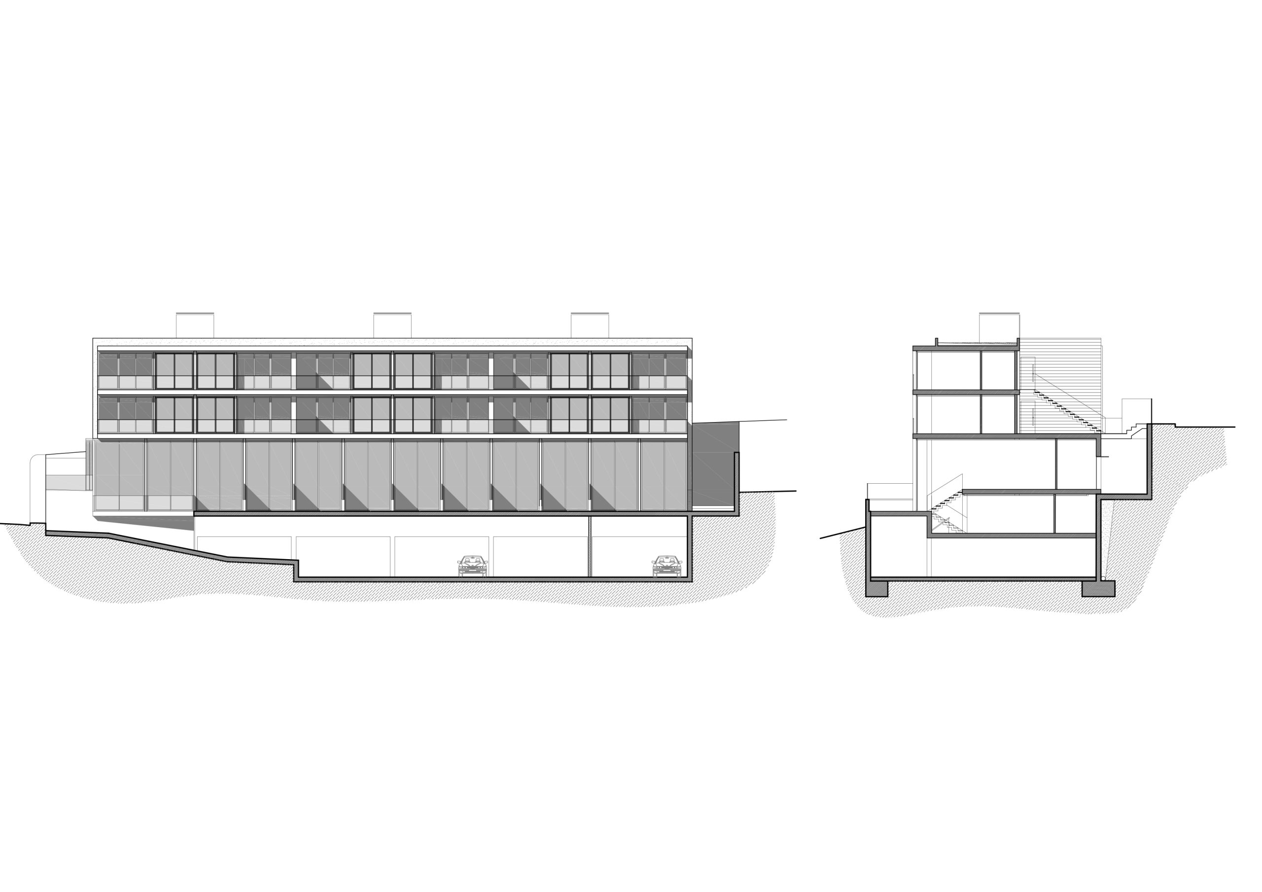 (secci363n-fachada Model (1))